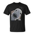 面白い好奇心旺盛な犬のベドリントンテリア Tシャツ