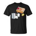 面白い寿司シャツ 日本の刺身 ビール冷蔵庫 Tシャツ