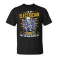 音楽なしで踊ったら私は電気技師だおもしろいスケルトン Tシャツ