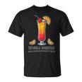 鮮やかなテキーラの日の出ドリンクイラスト Tシャツ