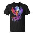 鳳凰 満月 鳥 神話 鳥 若返り Tシャツ