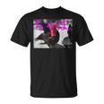 黒ちゃぼ。 ちゃぼデザイン 鶏をテーマにしたスタイリッシュなアート Tシャツ