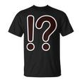 ！？ はてなマーク クエスチョン びっくりマーク【変なデザイン屋さん】記号 文字 面白い Tシャツ