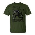 Grussom Krampus Dark Christmas Horror Krampusaludos Camiseta unisex