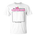 20th Birthday Guest List Party Guest Book Girls Women T-Shirt 20th Birthday Guest List Party Guest Book Girls Women T-Shirt