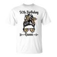 50歳の誕生日 クイーン Happy 50歳 散らかったパンヒョウ Tシャツ