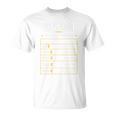 Albañil Tarifa Por Hora De Albañil Diseño Gracioso Camiseta unisex