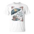 April Showers Book Club Spring Peonies Cozy Hygge Reader T-Shirt