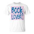 Book Lover Reading Enthusiast Bold Stripes Comfort Colors Crop Top T-Shirt