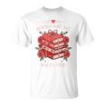 Books Are My Valentine Book Lover Heart Matching Party T-Shirt