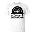 Bookworm Extrovert Fun Book Lovers Reading T-Shirt