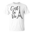 C'est Laie シャツ フレンチギフト パリ フランス エッフェル柄 Tシャツ
