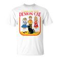 Caring For Your Evil Cat Retro Dark Humor Book Cover Premium Tri-Blend T-Shirt