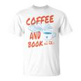 Coffee And Books I Love Them Both Vintage Retro Book Lover T-Shirt