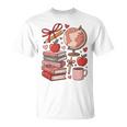 Coquette Teacher School Supplies Bows Books Globe Apple Cute T-Shirt Coquette Teacher School Supplies Bows Books Globe Apple Cute T-Shirt