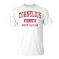 Cornelius North Carolina Nc ビンテージスポーツデザイン レッドデザイン Tシャツ