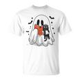 Cute Halloween Ghost Reading Book T-Shirt Cute Halloween Ghost Reading Book T-Shirt