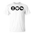 De Ratas I Love Rat De Ratas Camiseta unisex