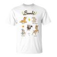 Disney Bambi Vintage Movie Characters Textbook Display T-Shirt