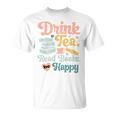 Drink Tea Read Books Nerd Book Reader Book Reading Lover Premium Tri-Blend T-Shirt