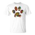 Easily Distracted By Dogs And Books Shirt Paw 70s 80s Retro T-Shirt Easily Distracted By Dogs And Books Shirt Paw 70s 80s Retro T-Shirt