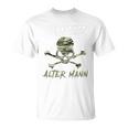 Evil Old Man 迷彩スカルバックプリント Tシャツ