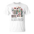 Floral Booktrovert Wildflowers Bookworm Reading Book Lovers T-Shirt