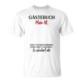 Guest Book 18th Birthday Guest List 18 Years Girl Boy T-Shirt