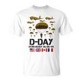 Homenaje A Loseteranos De Paracaidistas De Normandía Del 82 Aniversario Del Día D Camiseta unisex