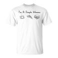 I'm A Simple Woman Coffee Pizza Books Reader Reading Teacher T-Shirt I'm A Simple Woman Coffee Pizza Books Reader Reading Teacher T-Shirt