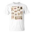 Jane Austen Book Classic Literature Stamp Collage Premium Tri-Blend T-Shirt