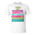 Jane Austen Book Stack Tea Fans Vintage Literary Premium Tri-Blend T-Shirt