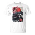 Jdm ドリフトレーシングカー 日本桜アート 背面 Tシャツ