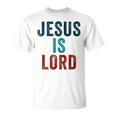 Jesus Is Lord – Christian Faithintage Born-Again Graphic Tシャツ