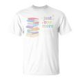 Just One More Chapter Cozy Pastel Bookworm Cute Book Reader Premium Tri-Blend T-Shirt
