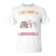 I Just Want To Read Books And Pet My Labradoodle T-Shirt