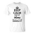 Keep Calm And Letana Handle It 面白い名前ギフト Tシャツ