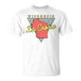 La Crosse ウィスコンシン ヴィンテージ Wi レトロ トライアングル Tシャツ