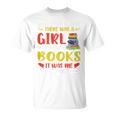 Library Book Lover Once Upon a Time a Girl Loved Books T-Shirt