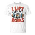 Lift So I Can Carry More Books Reading Lovers Reader Workout Premium Tri-Blend T-Shirt
