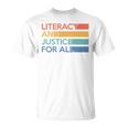 Literacy And Justice For All Reading Book Club Librarian Premium Tri-Blend T-Shirt Literacy And Justice For All Reading Book Club Librarian Premium Tri-Blend T-Shirt