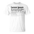 Lorem Ipsum Tシャツ