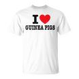 I Love モルモット Tシャツ