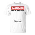 Man Birthday Shirt Year Birthday Guest Book 50 Years T-Shirt