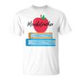 Mouseketeacher A Magical Apple And Books Theme For Teachers T-Shirt Mouseketeacher A Magical Apple And Books Theme For Teachers T-Shirt