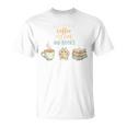 All I Need Is Coffee My Dog And Books Bookworm Dogs T-Shirt All I Need Is Coffee My Dog And Books Bookworm Dogs T-Shirt