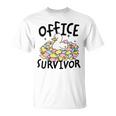 Officeurvivor かわいいアヒルの付箋 ユーモア 長袖tシャツ Tシャツ