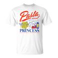 Pasta Princess Retro Italian Noodle Foodie Lover T-Shirt