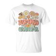 Promoted To Grandma Expecting Baby Daisy Groovy Wildflower Tシャツ