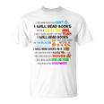 Read My Shirt Day For Kids Boy Girls i Will Read Books T-Shirt